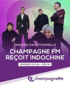 Indochine s’invite sur Champagne FM pour une émission événement ce vendredi