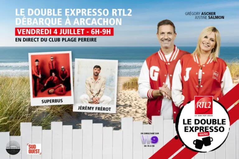 Le Double Expresso RTL2 s&acirc;invite sur la plage d&acirc;Arcachon