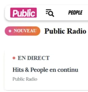 Public lance sa web-radio : hits et scoops non-stop