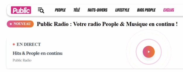 Public lance sa web-radio : hits et scoops non-stop