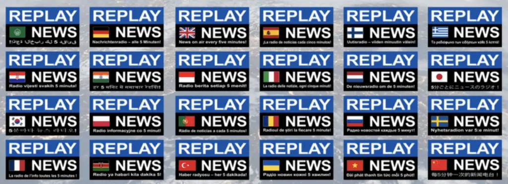 Replay News : la radio info non-stop parle désormais 24 langues