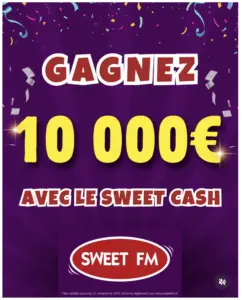 Sweet FM : 10&acirc;&macr;000&acirc;&macr;&acirc;&not; remis &Atilde;&nbsp; une auditrice