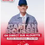 Ga&Atilde;&laquo;tan Roussel en live sur Alouette
