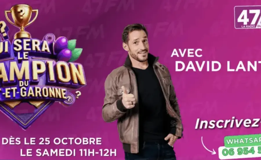 David Lantin débarque sur 47FM avec un jeu 100% Lot-et-Garonne