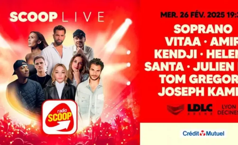 SCOOP LIVE : l’événement musical inoubliable du 26 février 2025 à la LDLC Arena de Décines